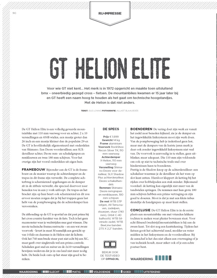 Test GT Helion Mountainbike